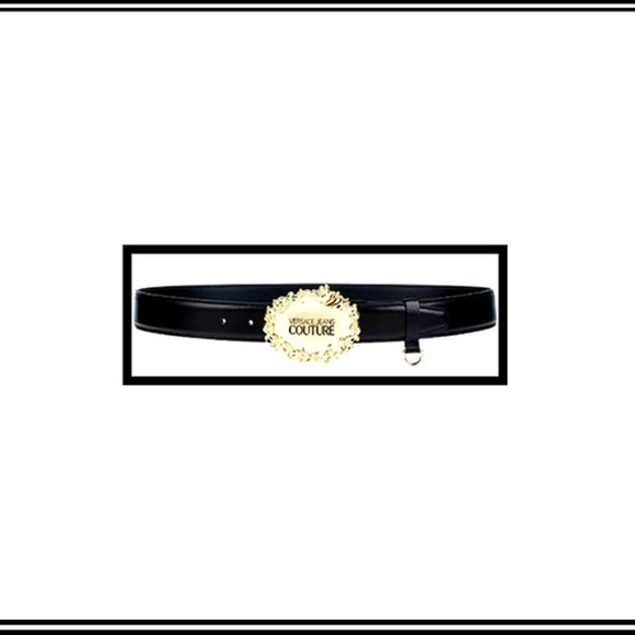 New Latest Design Rare Authentic Versace Genuine Leather Belt, Italy
